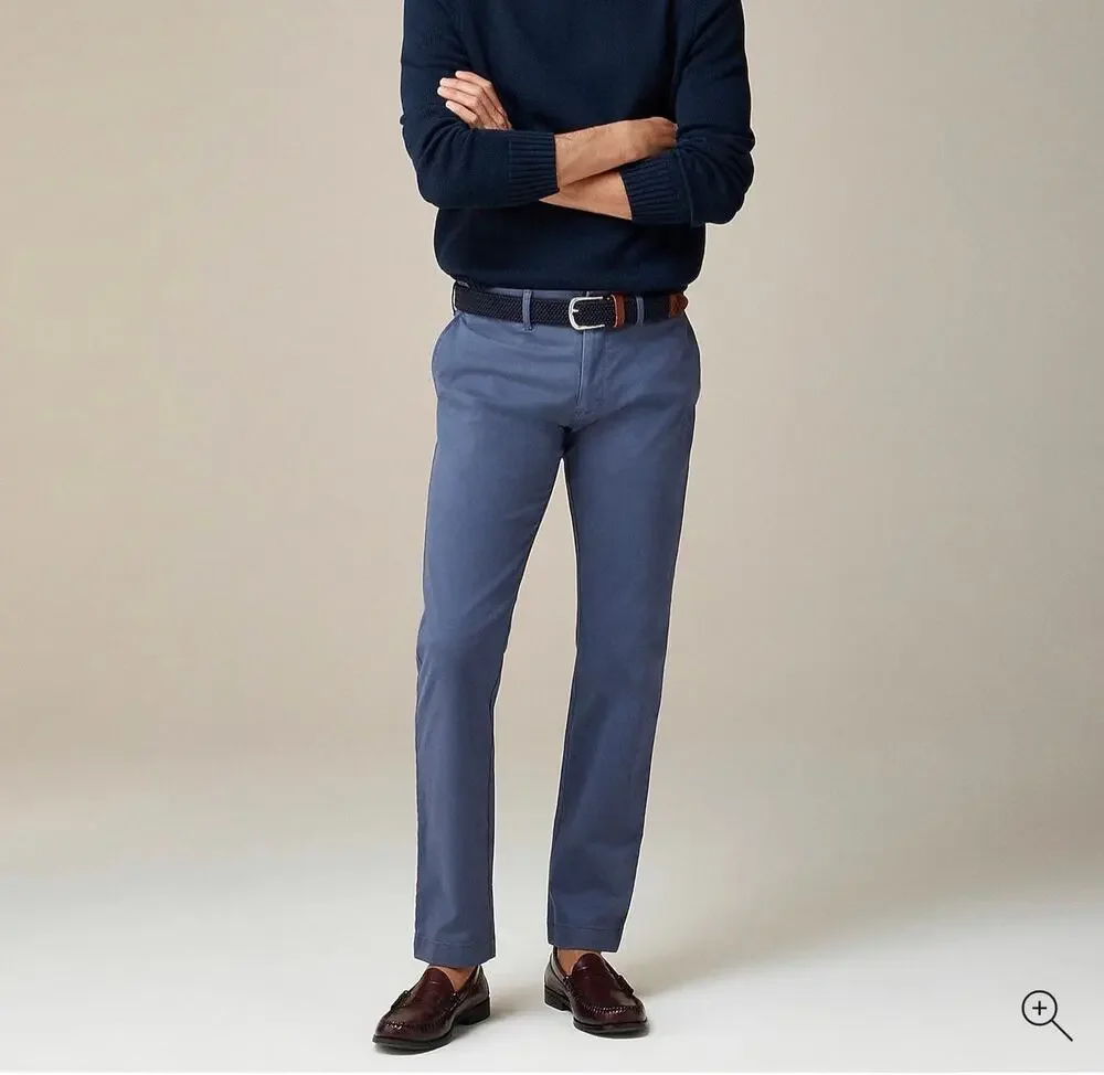 J.Crew 484 Slim Fit Tech Oxford Pant Dusty Blue Size 31x32 NWOT